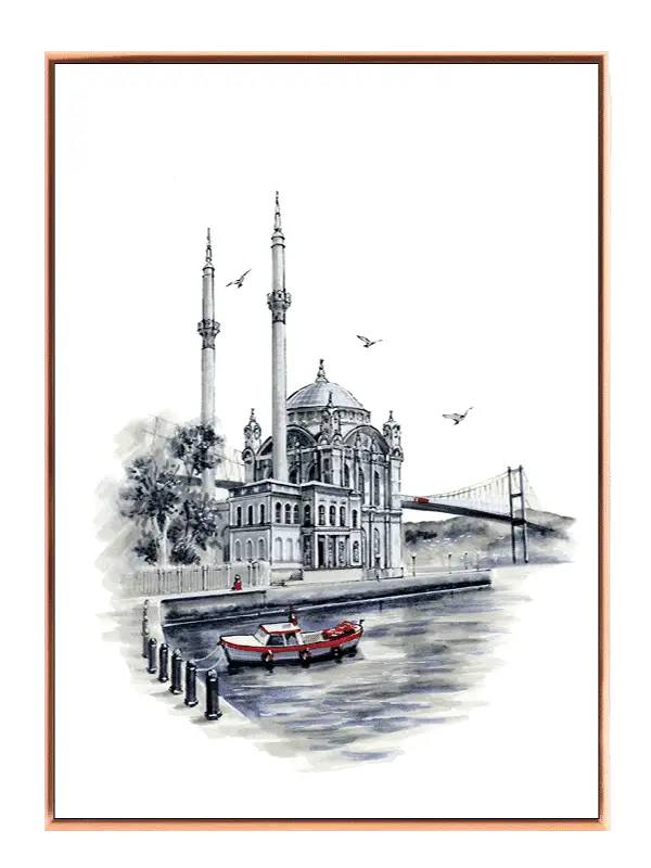 Istanbul Waterfront Mosque Sketch
