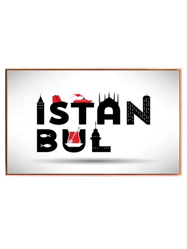 Istanbul Typographic Art Design