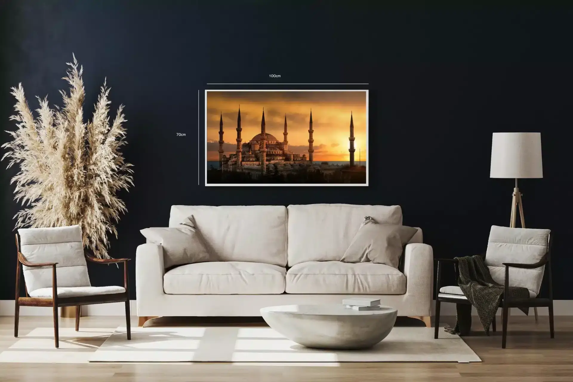 Historic Mosque Sunset Silhouette