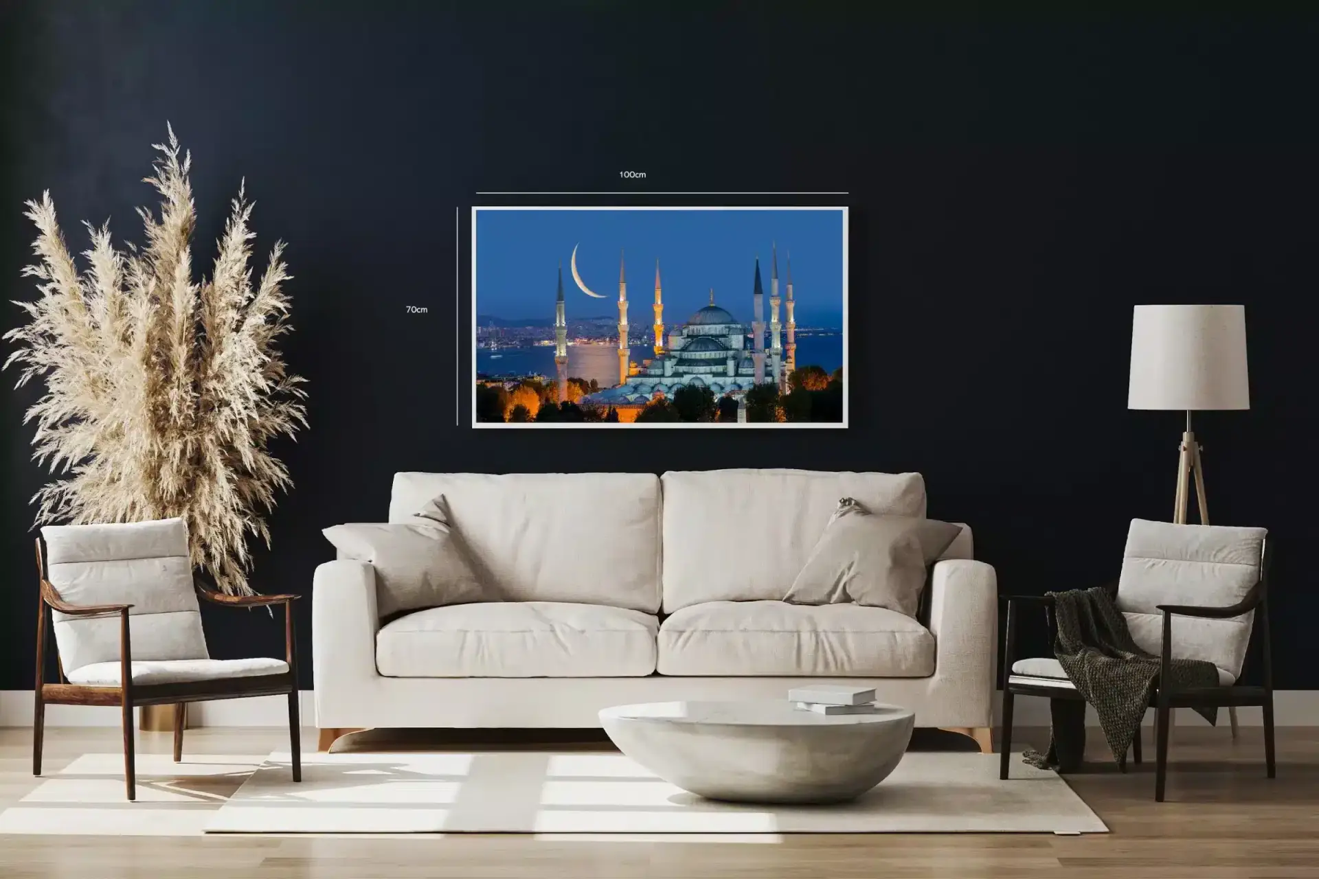 Istanbul Nighttime Mosque View