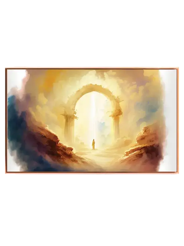 Gylden Portal i Ørkenlandskab