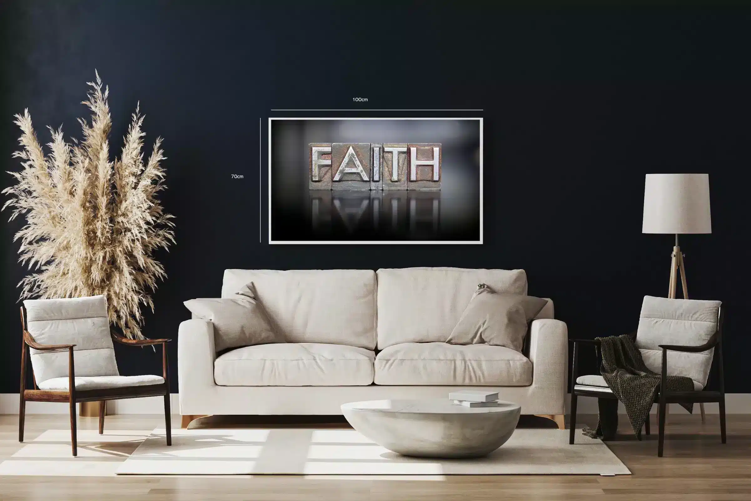 Grafisk Faith i Metalbogstaver