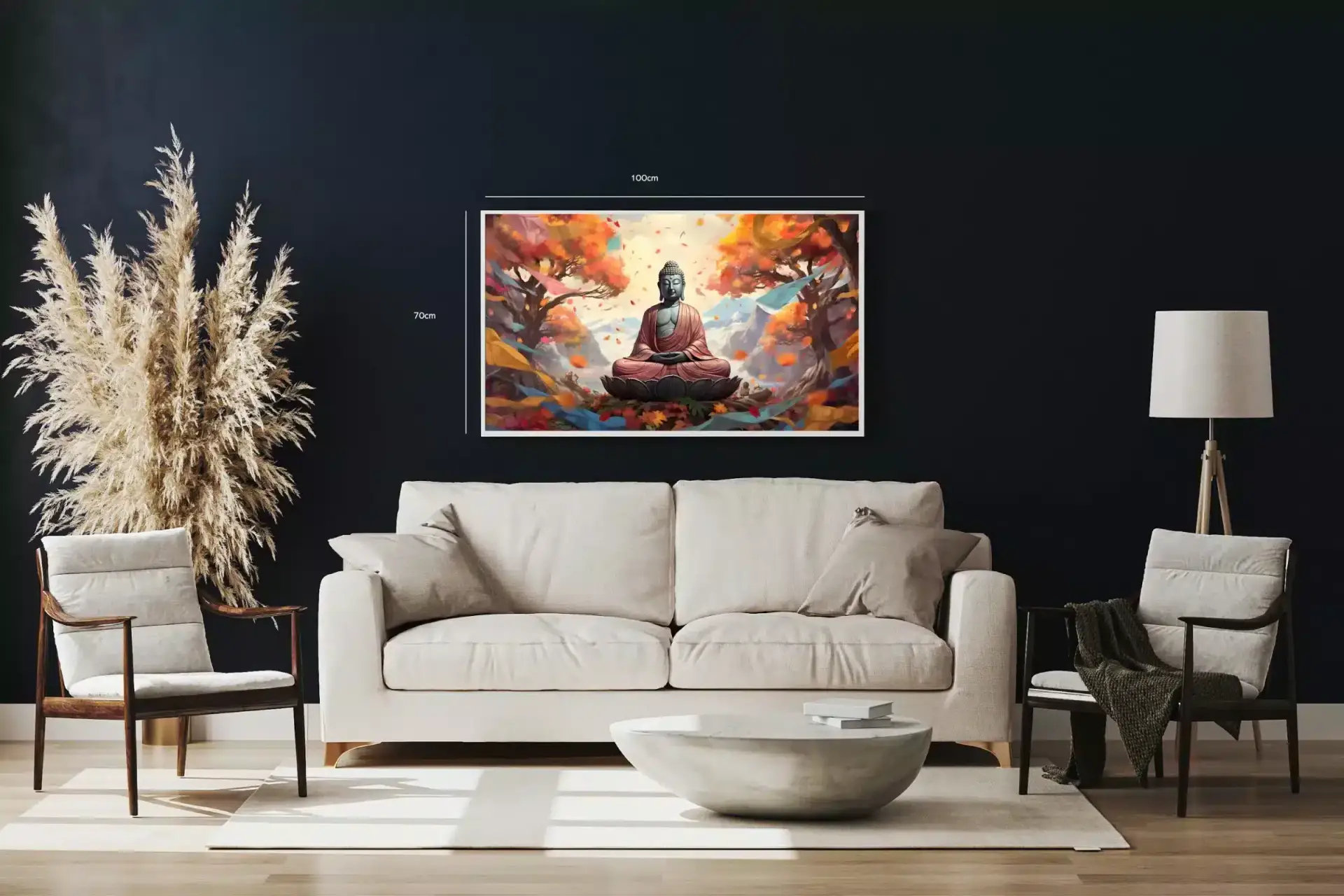 Buddha Meditation i Efterårsskov