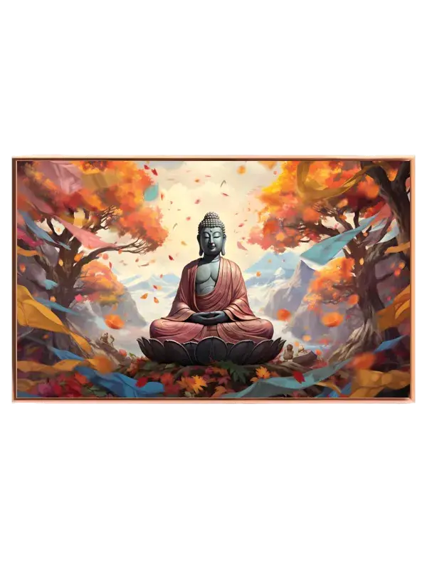 Buddha Meditation i Efterårsskov
