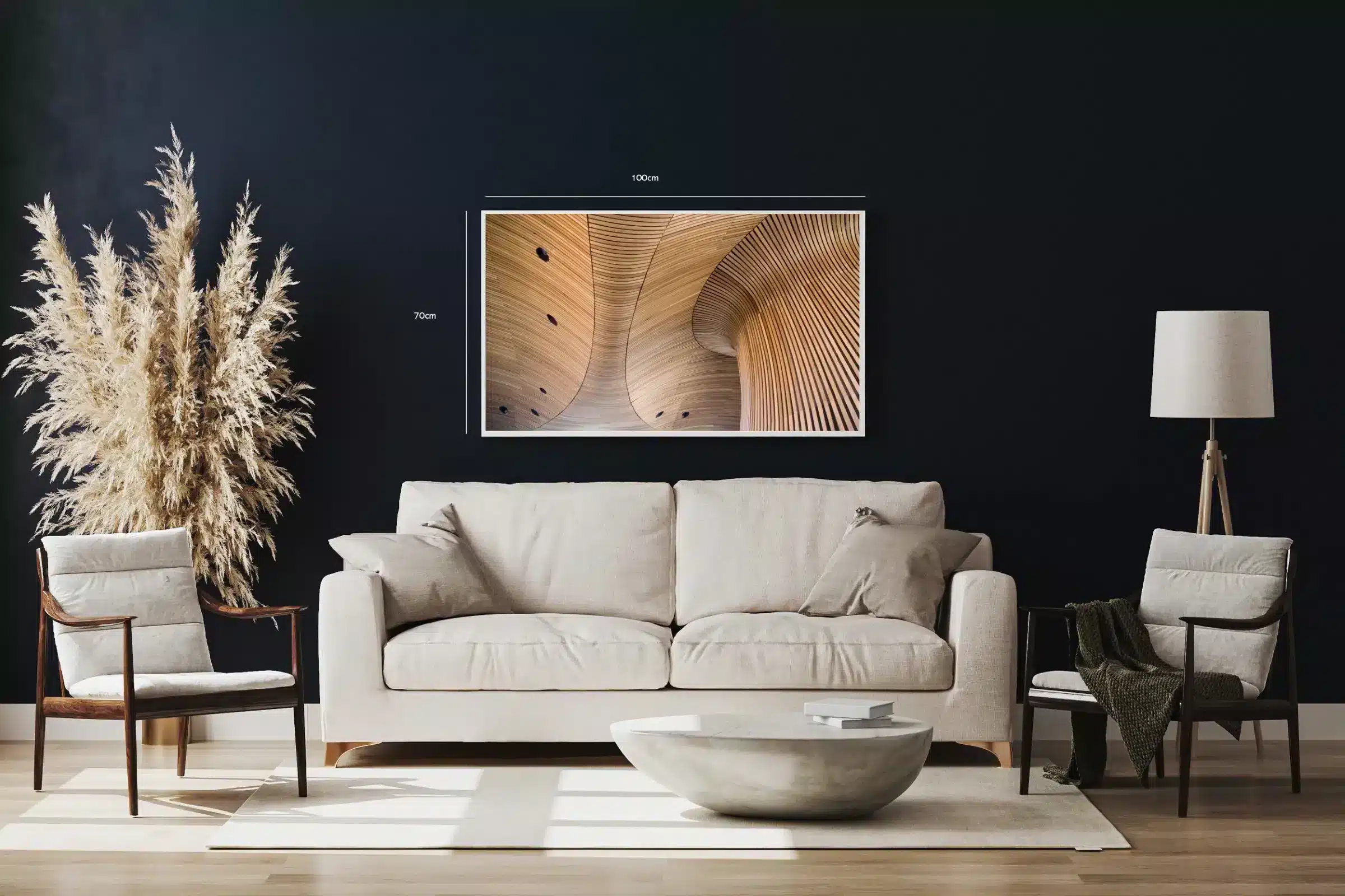 Moderne Træstruktur Kunstplakat