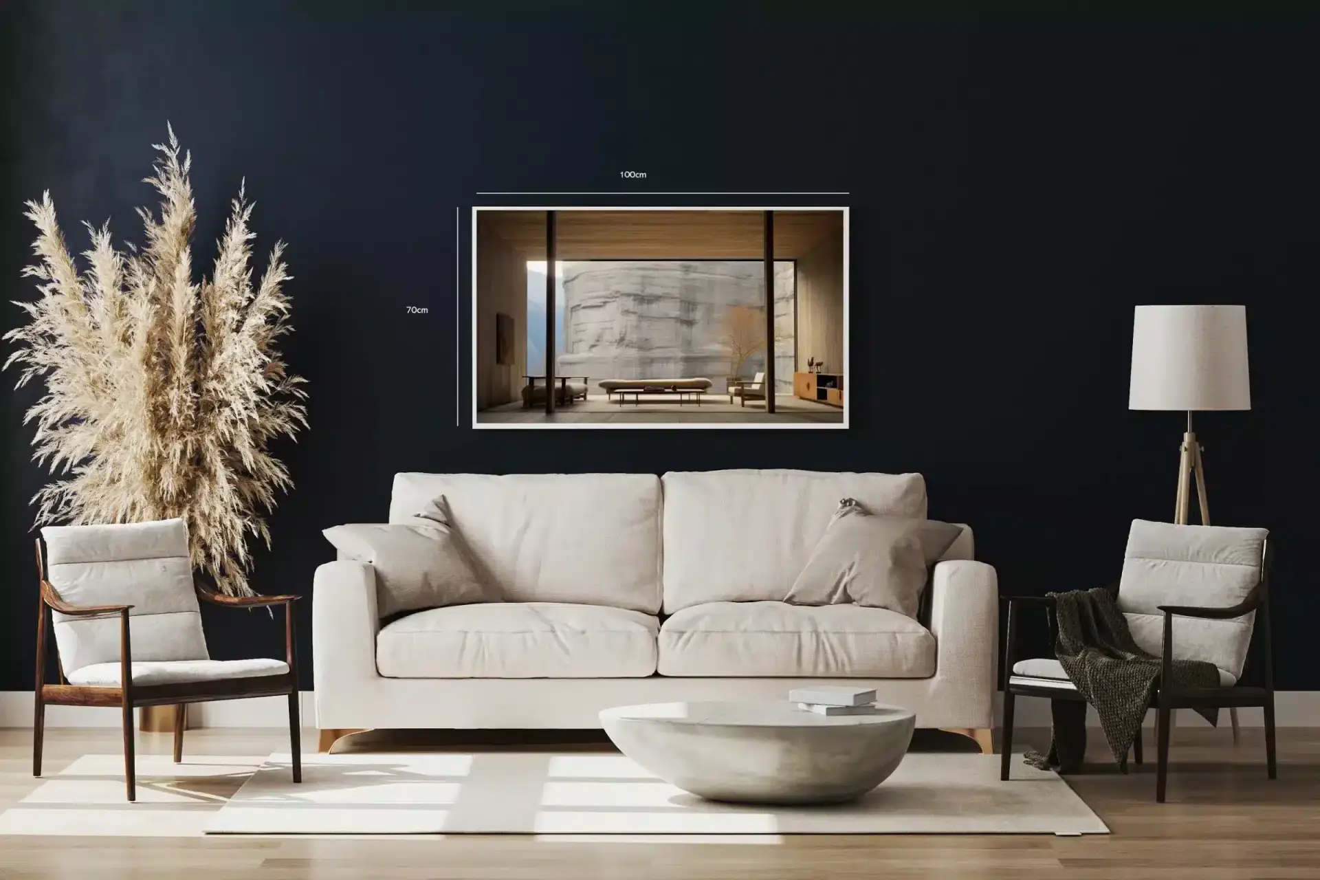 Moderne Minimalisme med Naturskøn Udsigt