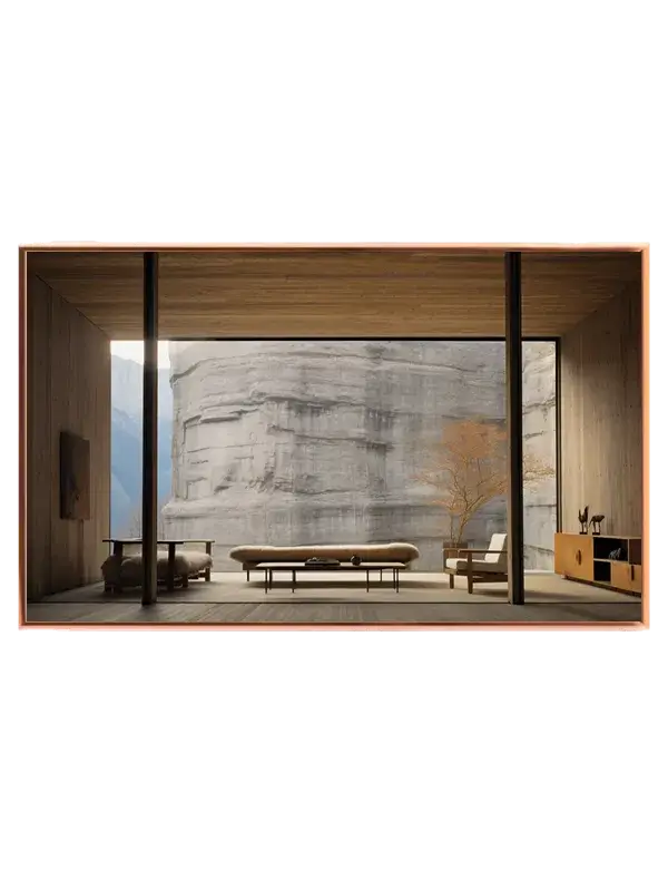 Moderne Minimalisme med Naturskøn Udsigt