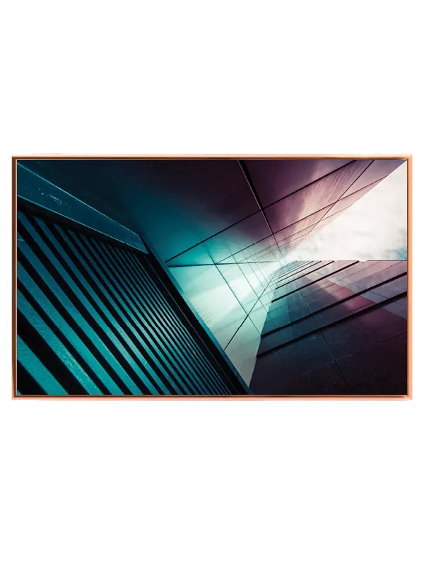 Futuristisk Bygningsperspektiv Plakat