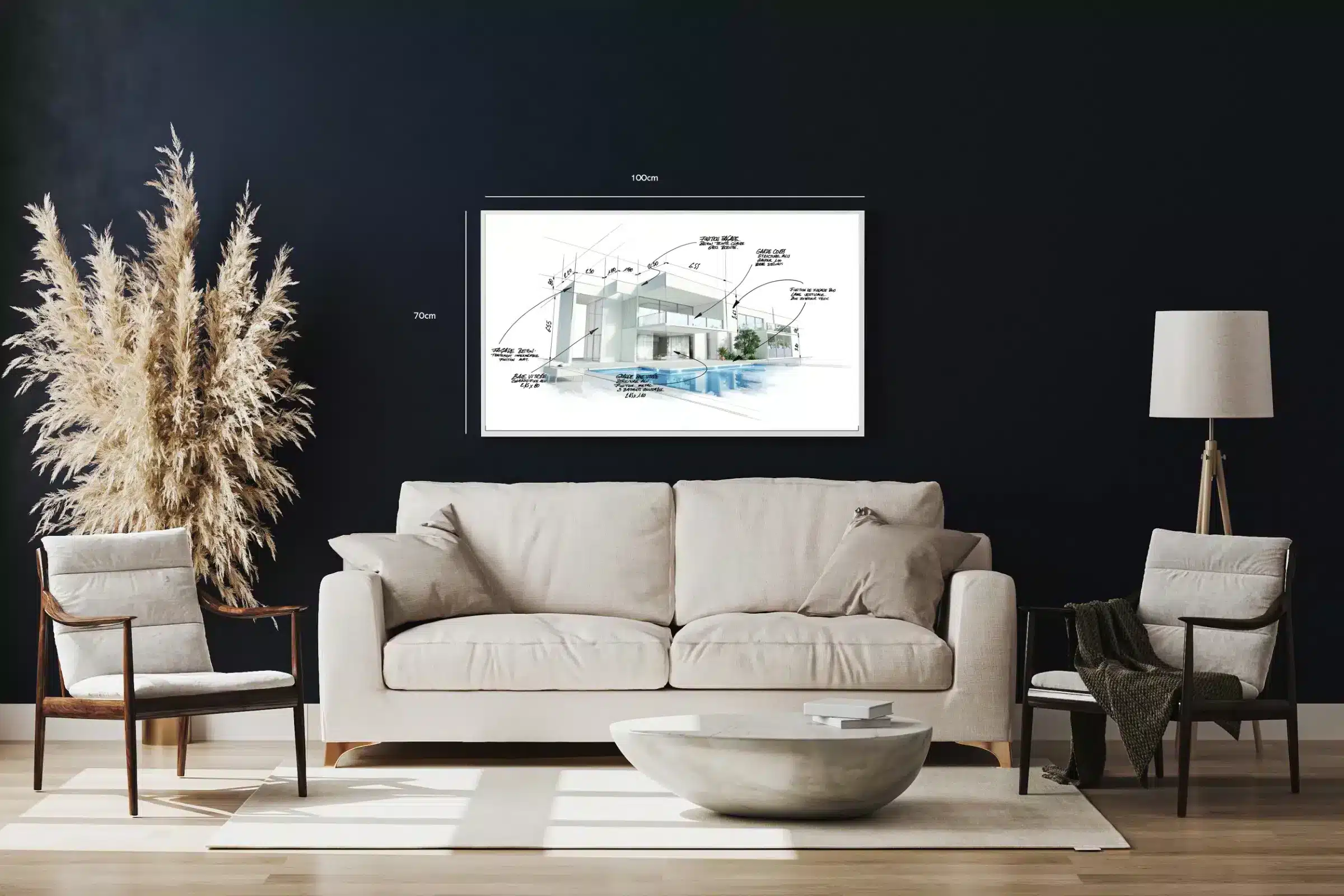 Moderne Arkitektur Skitseplakat
