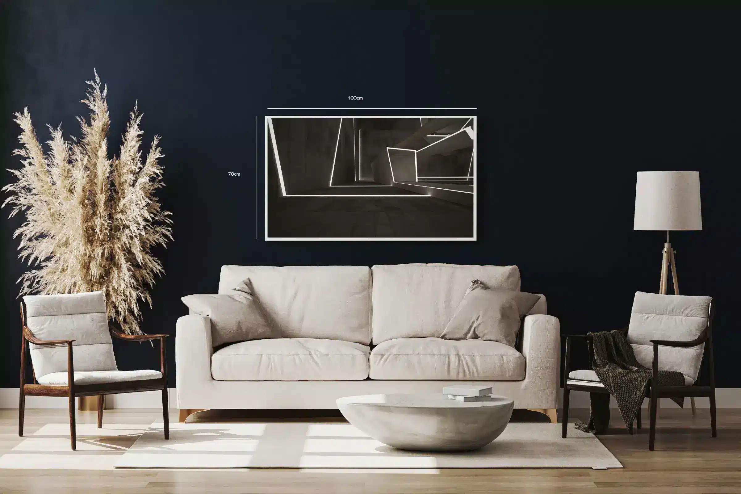 Moderne Geometrisk Lyskunst