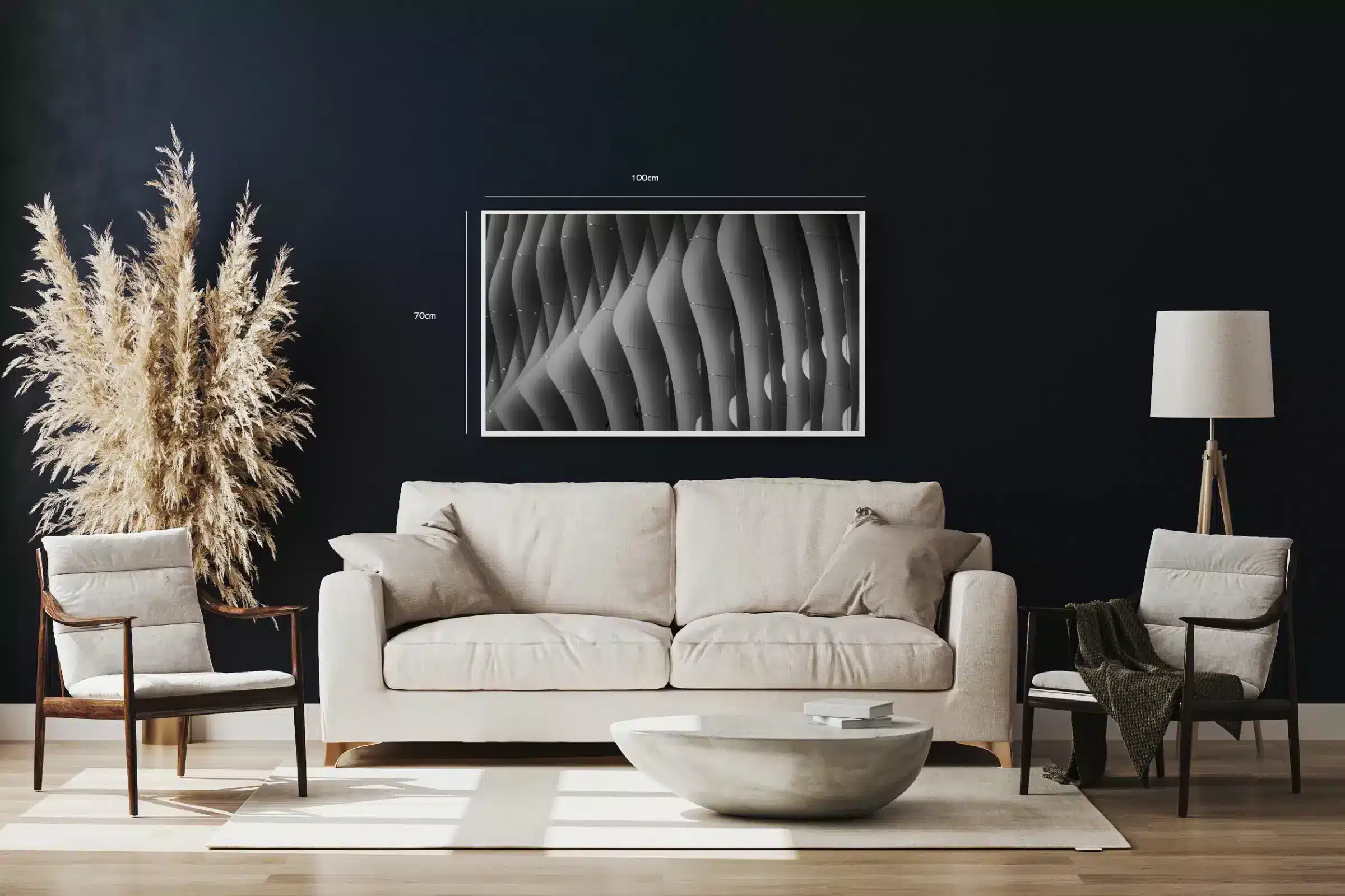 Moderne Bølgeformet Arkitekturplakat
