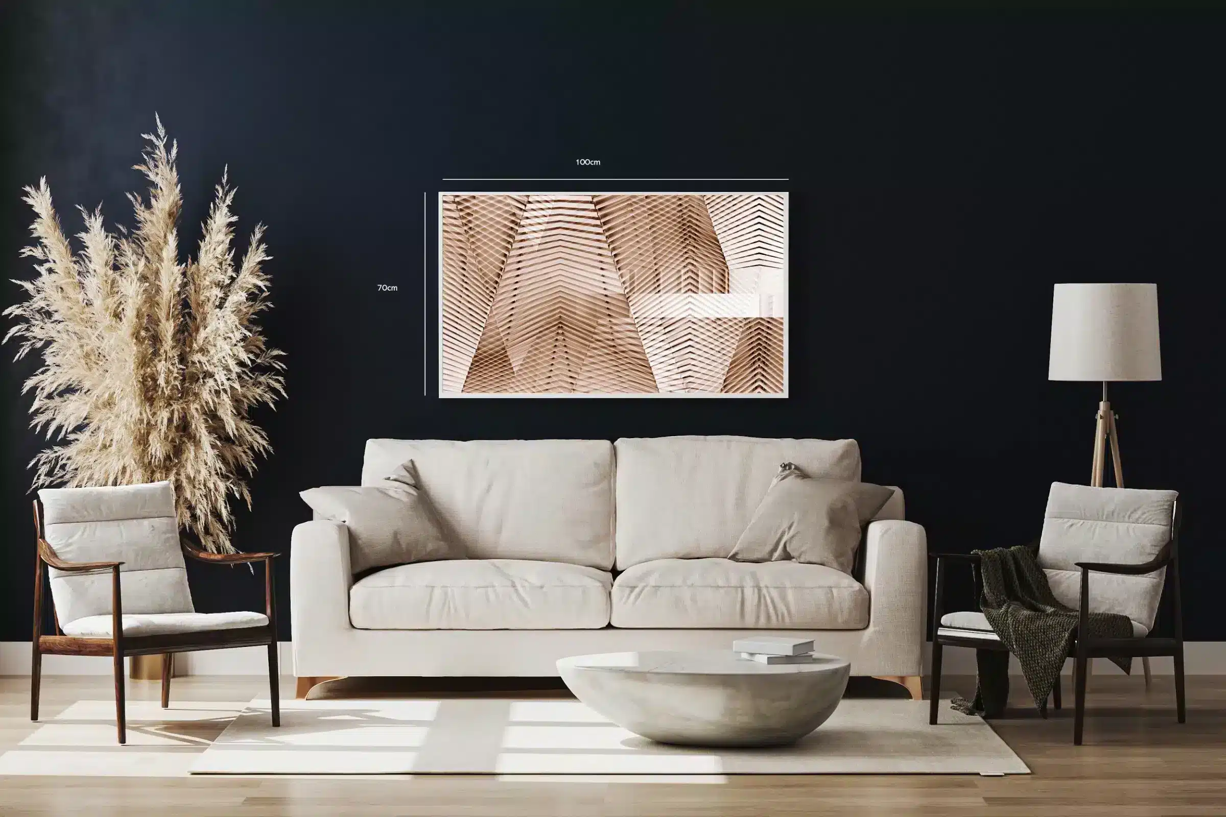 Geometrisk Elegance i Naturtoner