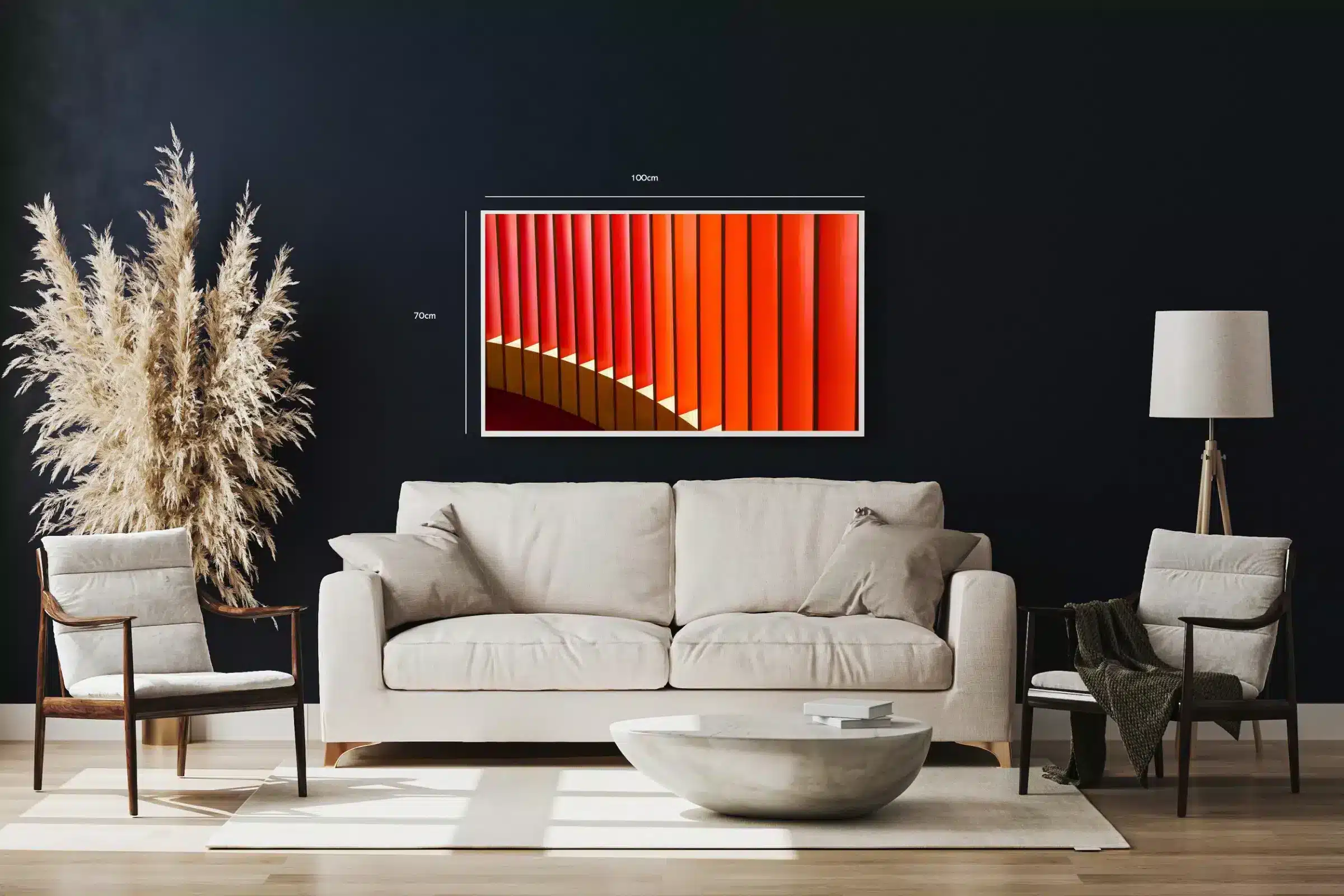 "Vibrant Geometrisk Symfoni"