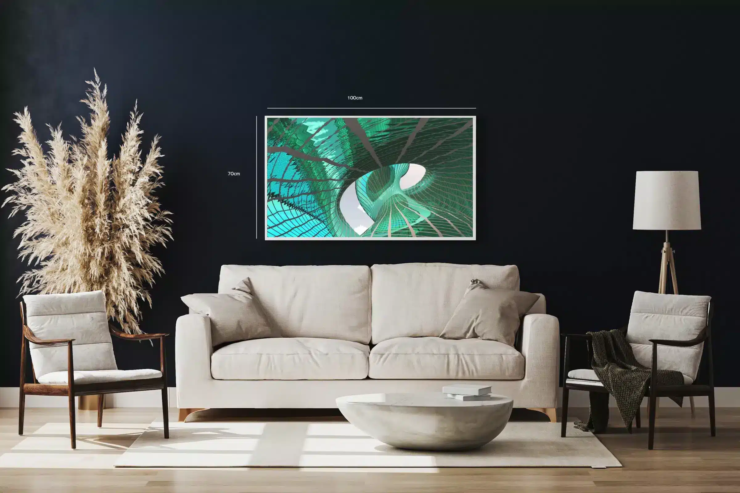 Moderne Arkitektur i Grønne Nuancer