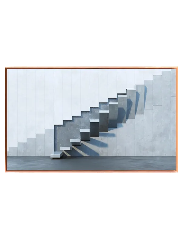 Moderne Trappekunst i Minimalistisk Stil