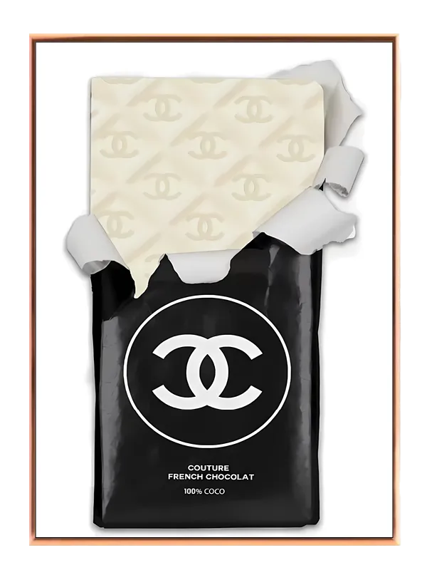 Chokoladebar indpakning logo med typografi mønster