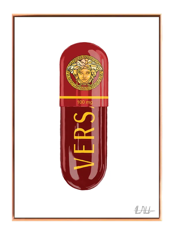 Kapsel logo tekst med typografi signatur