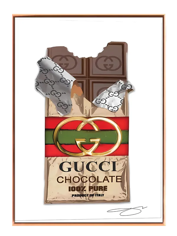 Chokoladebar med typografi logo emballage