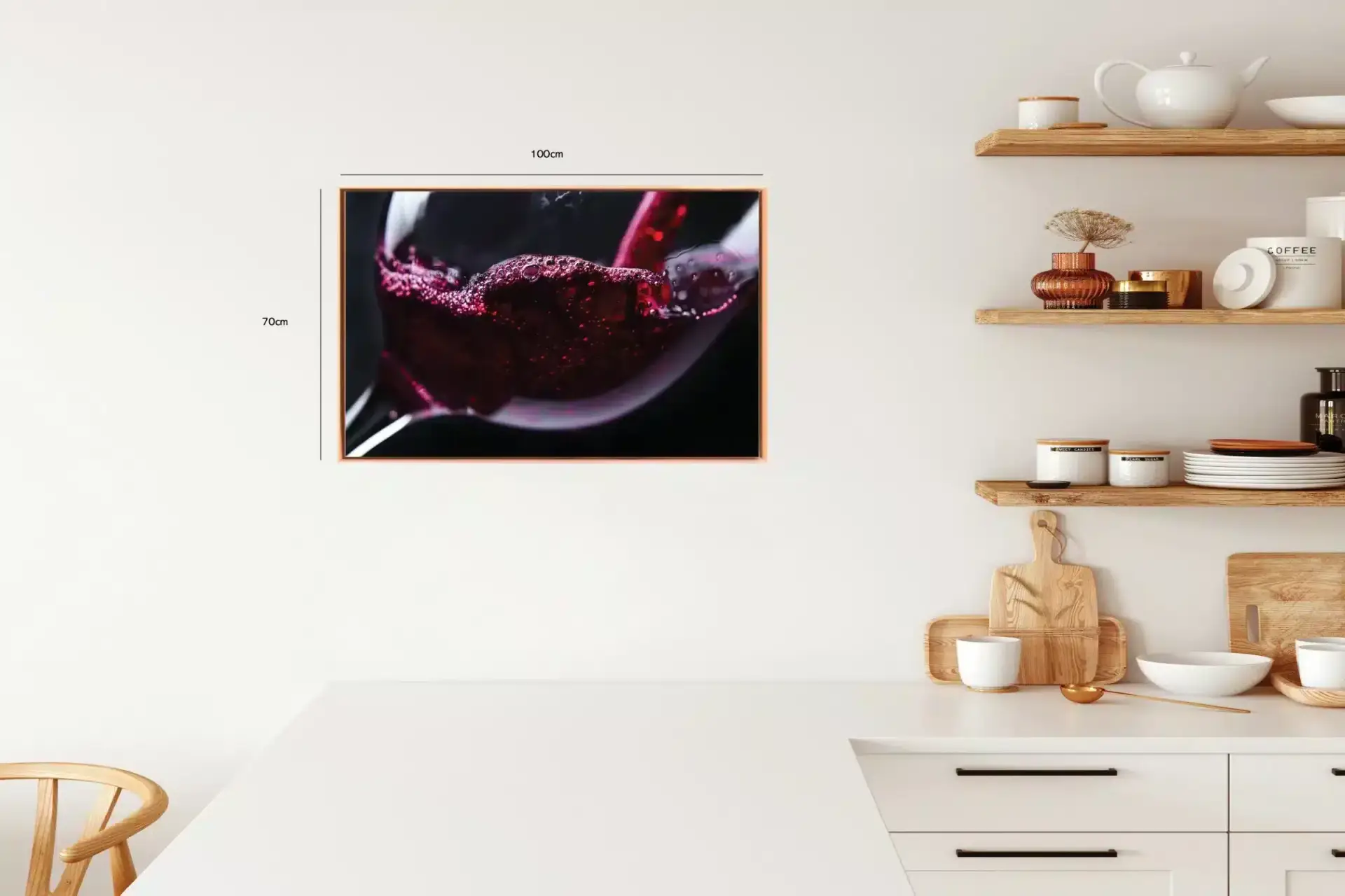 Rødvin vinglas skum med makro refleksioner