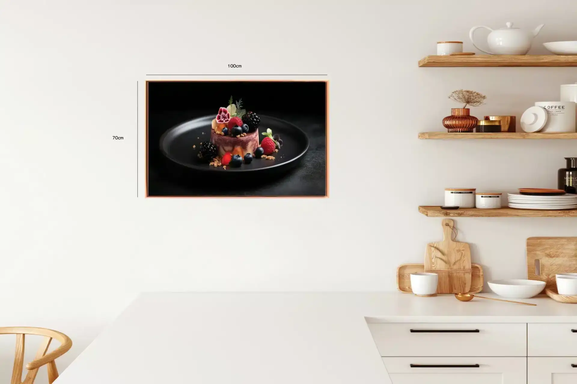 Dessert bær tallerken med madfotografi tekstur