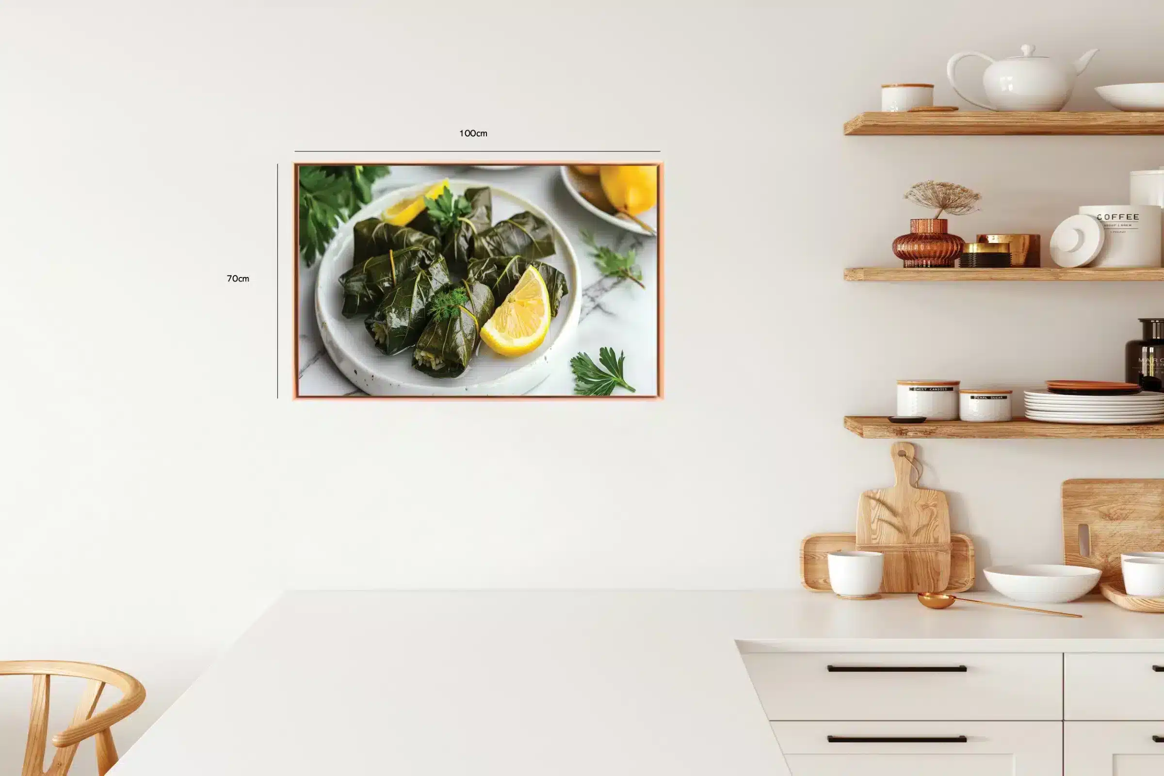 Vinblade citron tallerken med madfotografi tekstur