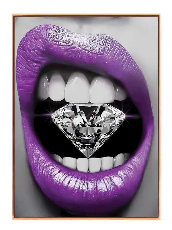 Sort Læber Pop Edition LIPS3 Plakat
