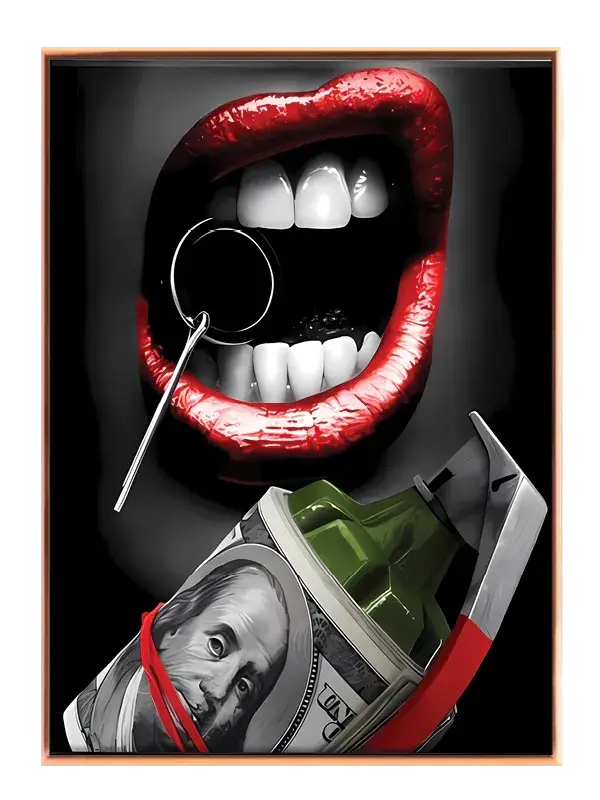Elektrisk Læber Edition LIPS4 Plakat