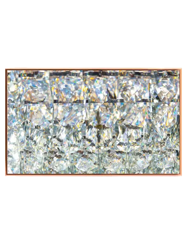 Grafisk Prismeglas i Kobberramme