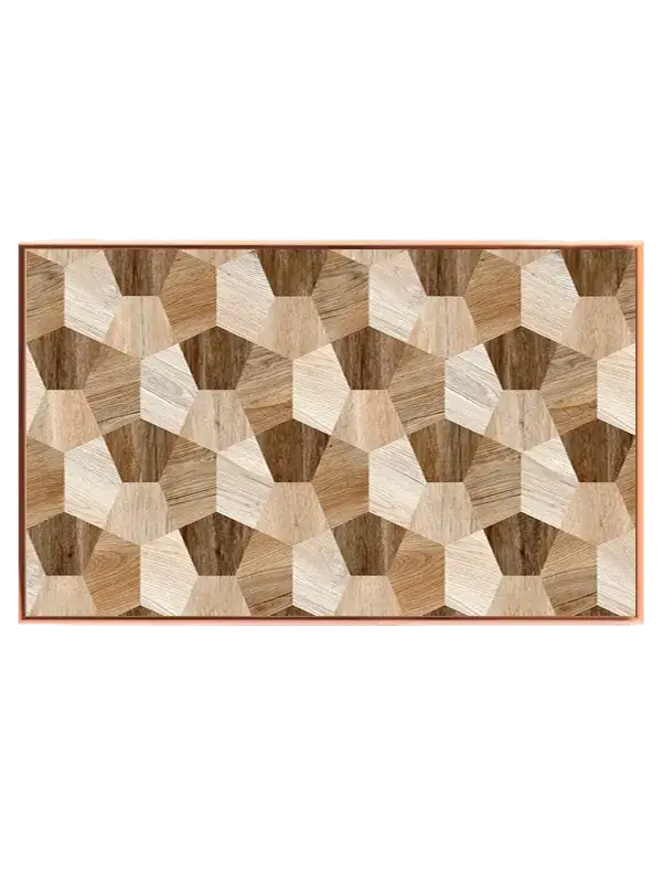 Geometrisk Træmønster i Naturtoner