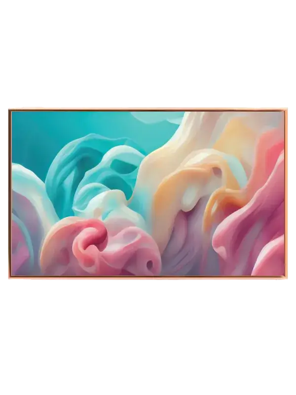 Pastelfarvede Skyformationer i Bevægelse