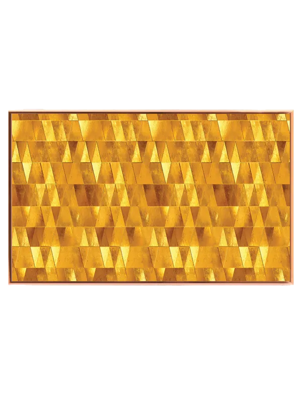 Grafisk Gyldent Geometrisk Mosaikmønster
