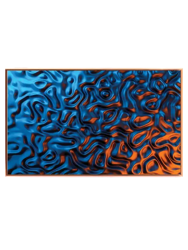 Flydende Blå og Orange Relief