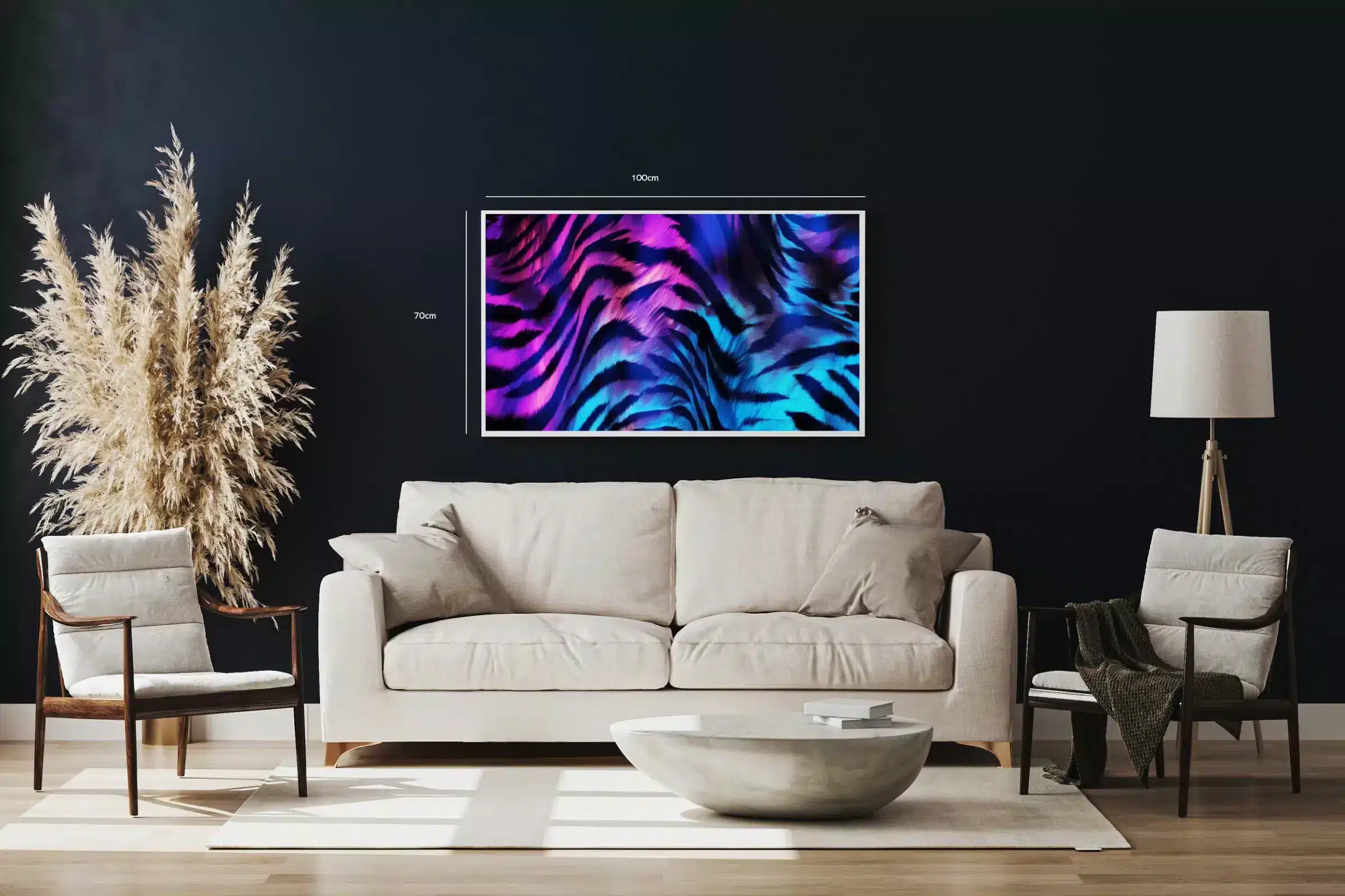 Neon Zebra Striber i Lilla