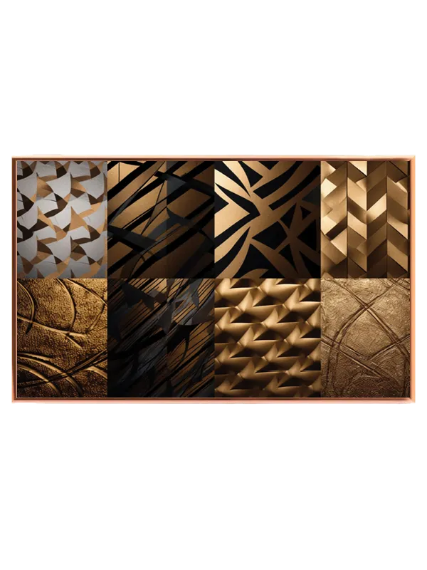 Geometrisk Guld Mosaik Abstrakt