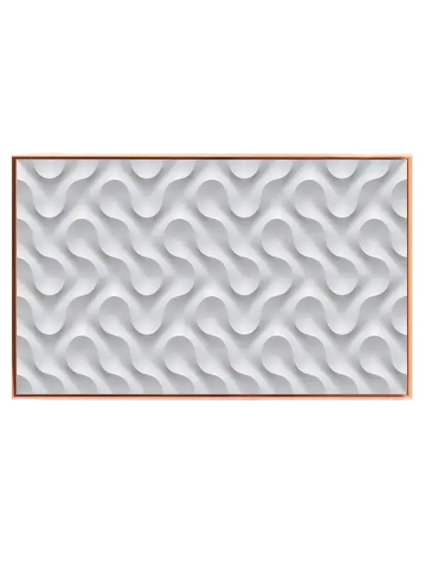 Hvidt Bølge Relief Mønster