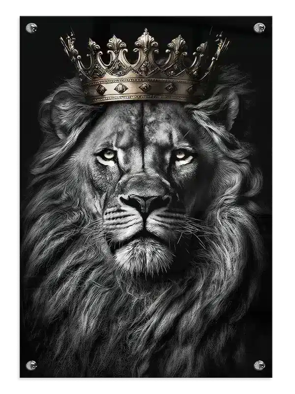 Lion With Crown Plakat