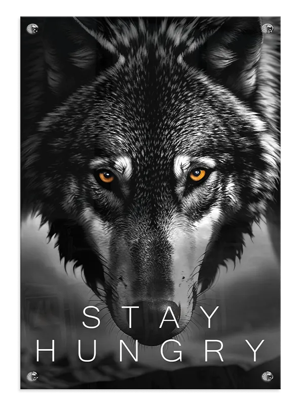 Wolf Close Up Plakat