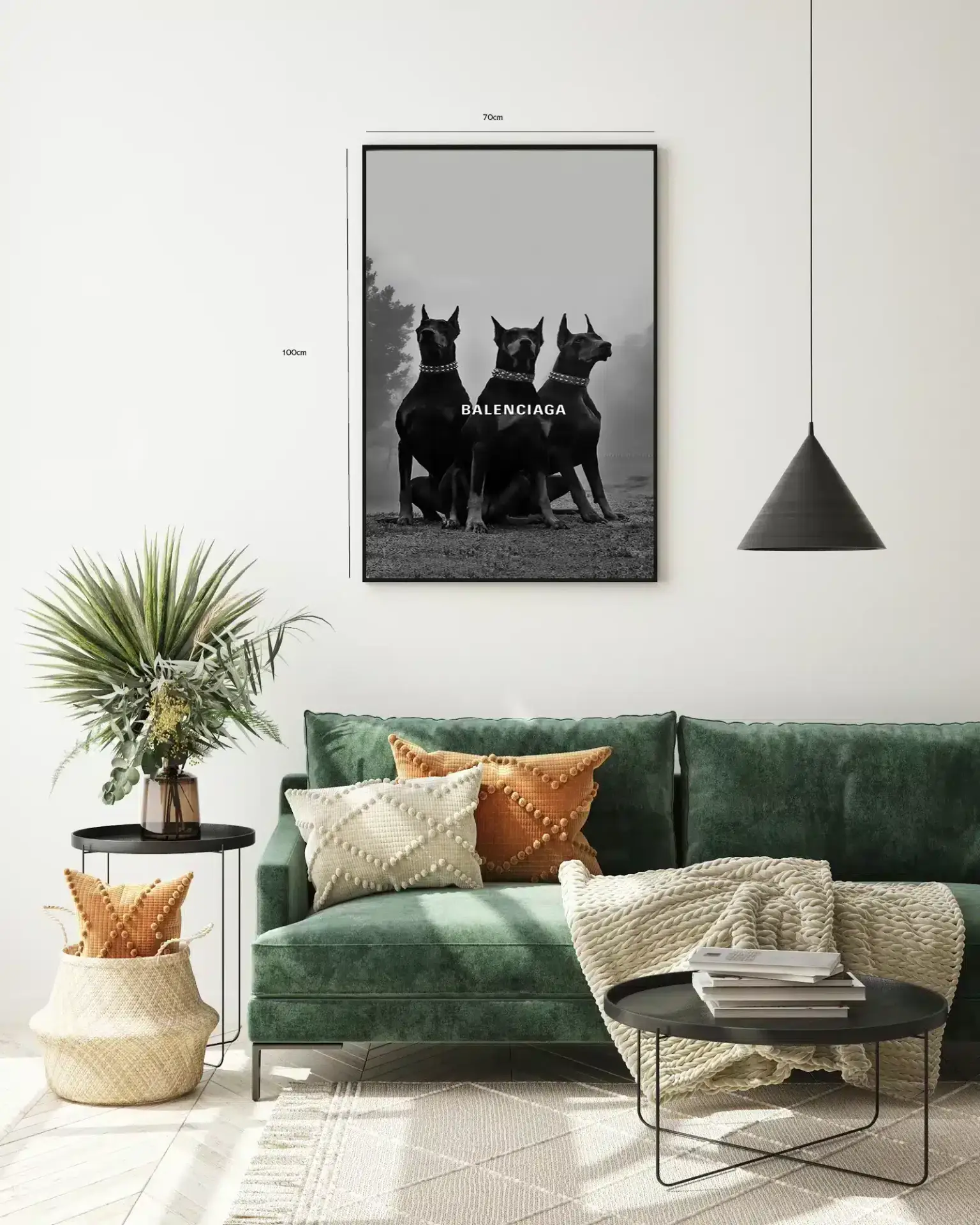 Sort Dominans Kontrast Plakat