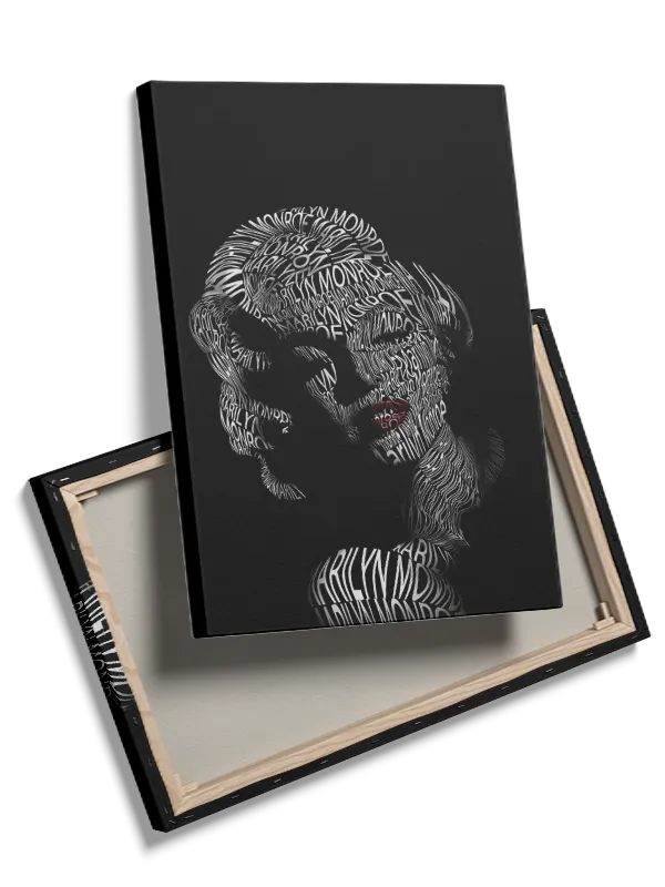 Ikonisk Marilyn Monroe Typografi