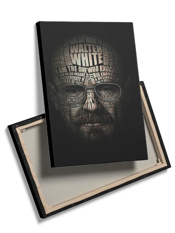 Walter White Typografi Portræt