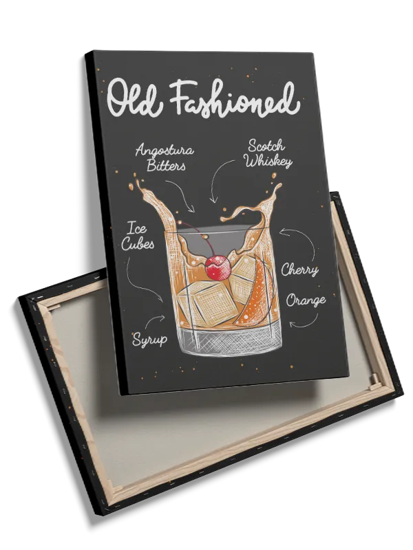 Old Fashioned Cocktail Plakat
