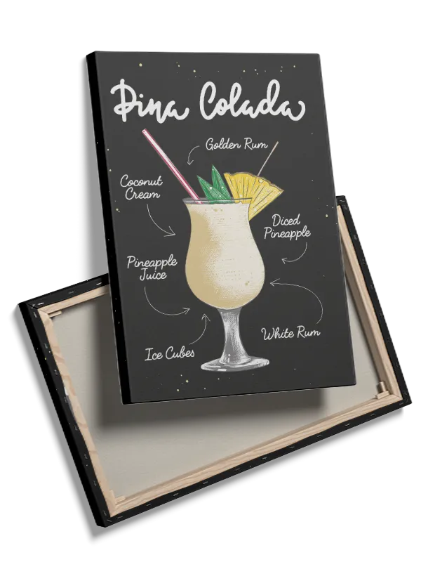 Piña Colada Cocktail Plakat