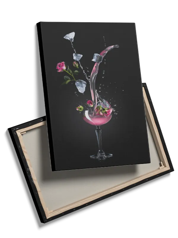 Lyserød Cocktail Med Is Plakat