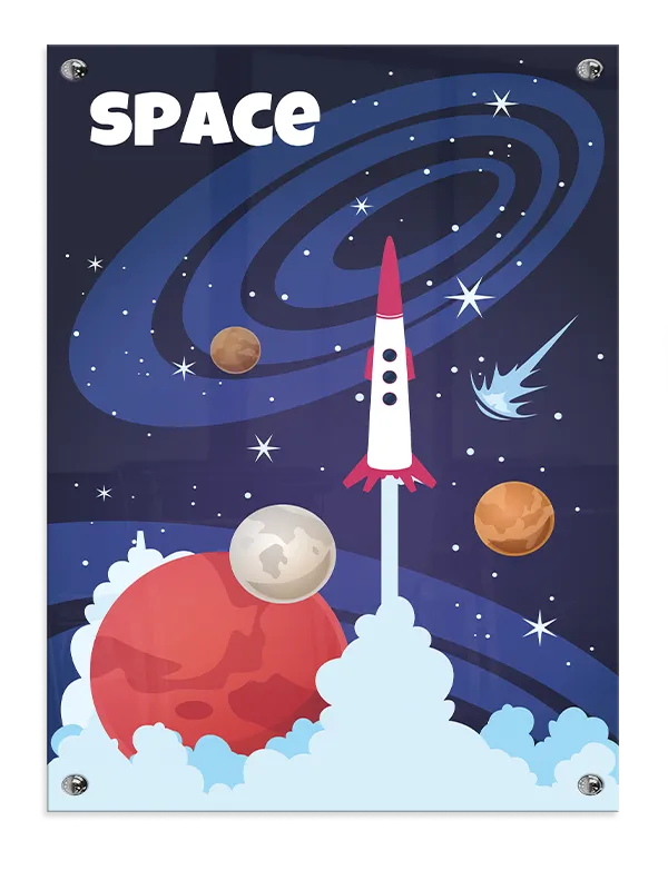 Playful Rocket Space Adventure Plakat