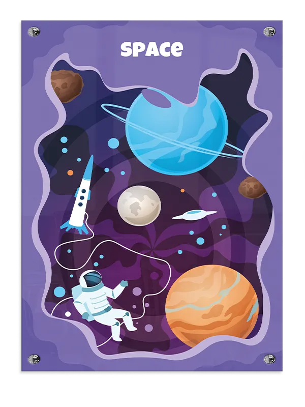 Curious Space Explorer Adventure Plakat