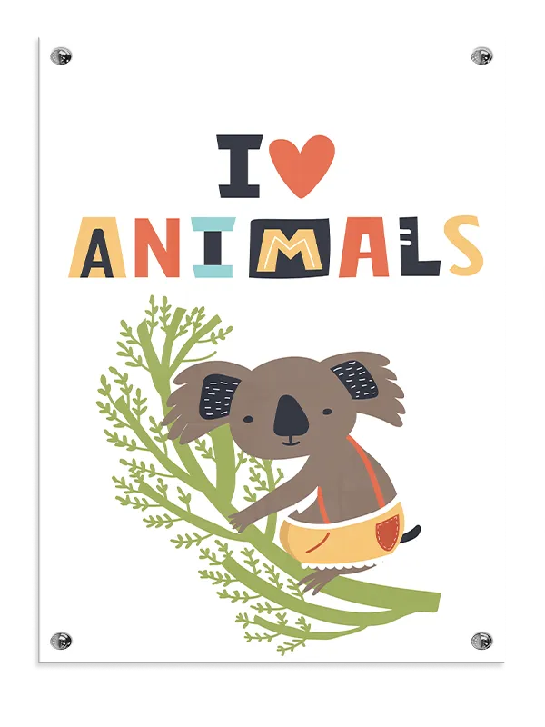 Playful Koala Love Plakat
