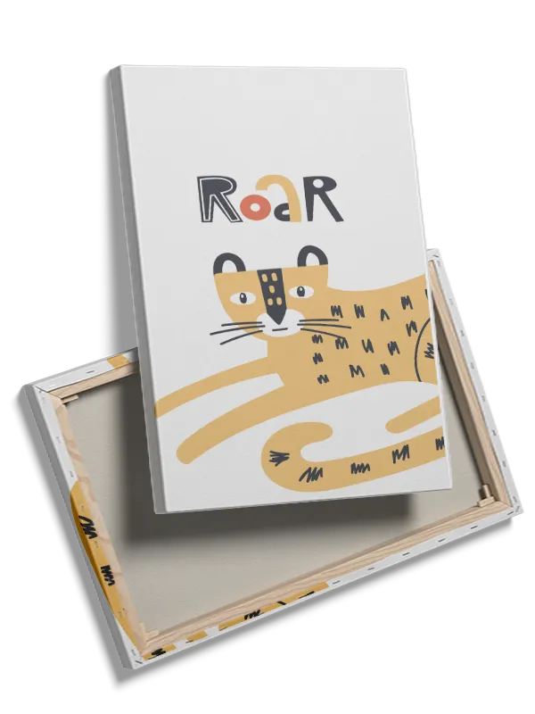Playful Roaring Cheetah Plakat