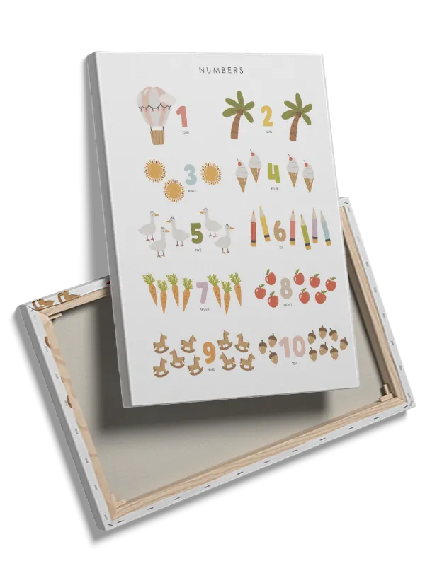 Playful Counting Numbers Plakat