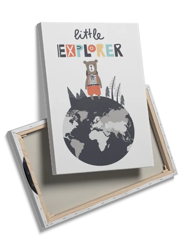 Curious Little World Explorer Plakat