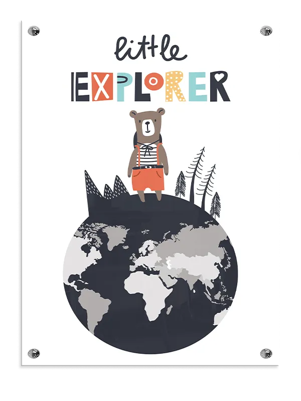 Curious Little World Explorer Plakat